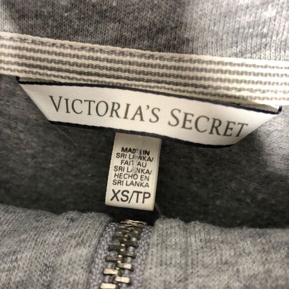 2/$30 Victoria’s Secret Angel Quarter Zip Hoodie Jacket Sweatshirt Y2K 2000s - Picture 6 of 6